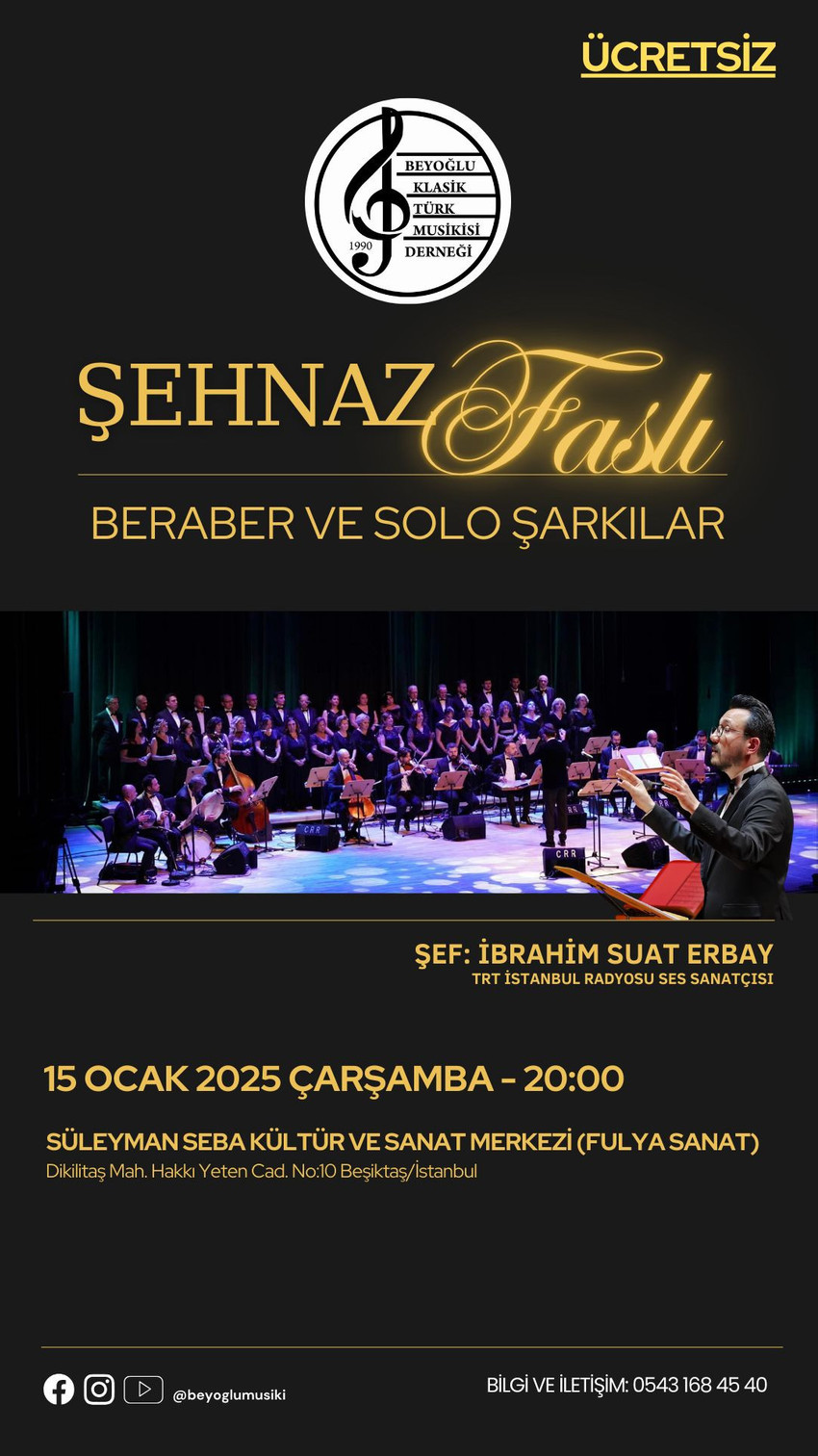 35 Yıllık gelenek: Beyoğlu Klasik Türk Musikisi Derneği’nden 2025'in ilk konseri - Resim : 1
