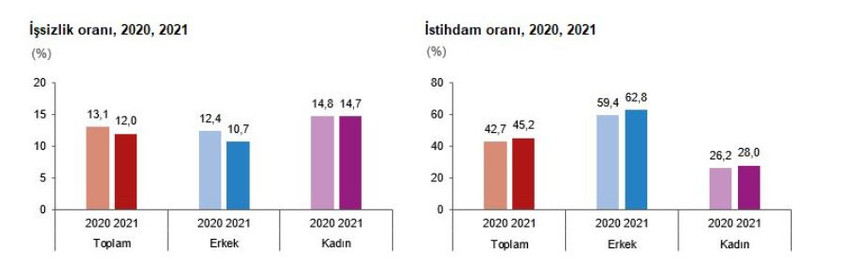 TÜİK hesabı: 2021'de işsizlik yüzde 24,4 oldu - Resim : 2