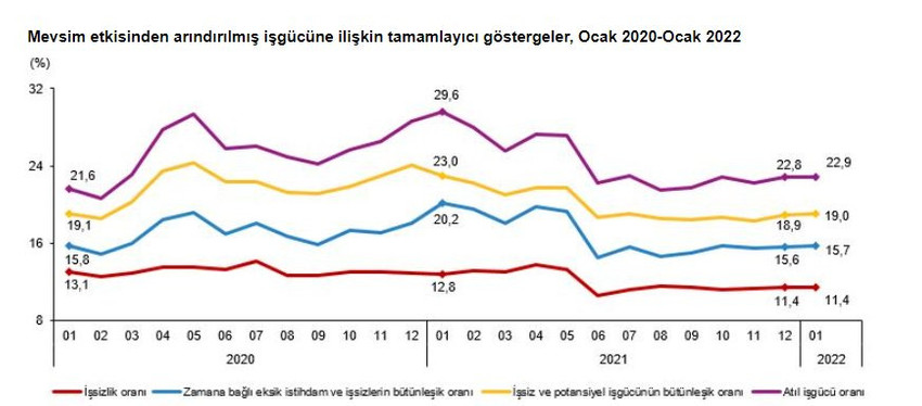 Geniş tanımlı işsizlik oranı yüzde 22,9 oldu - Resim : 3