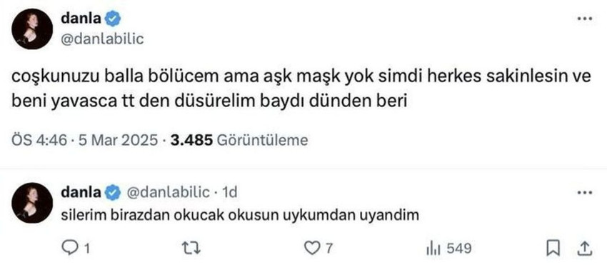 Danla Bilic'ten Emirhan Topçu açıklaması: 'Herkes sakinlesin' - Resim : 1