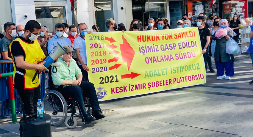 Eğitim-Sen'in İzmir direnişi 171. haftada: Helallik deniyorsa ihraç edilenleri işe iade edin - Resim : 1