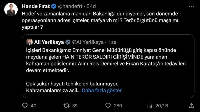 Soylu'ya yakın hesapların hedefi Yerlikaya: 'Sen bürokrat avına devam et, evinin önüne geldiler' - Resim : 2
