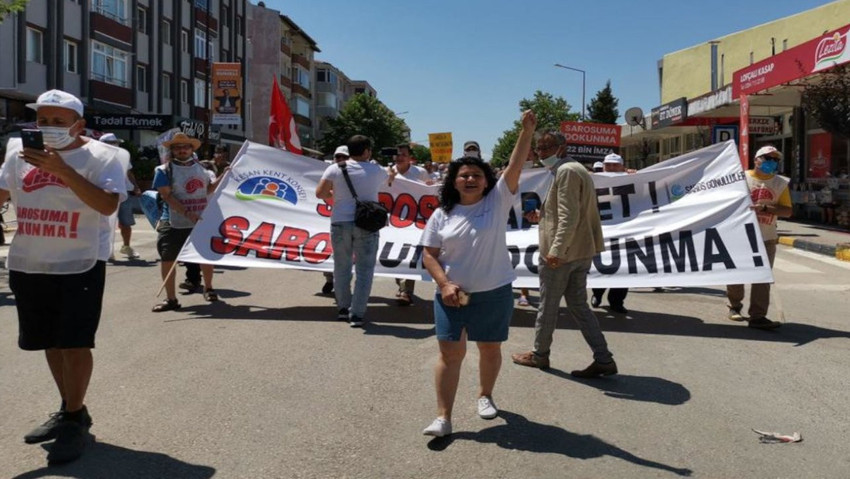 Saros Körfezi’ndeki liman projesi için 10 bin ağaç kesildi - Resim : 1
