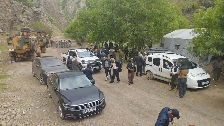 Hakkari'nin maden eylemi 9. gününde: Çadır kuruldu - Resim : 1