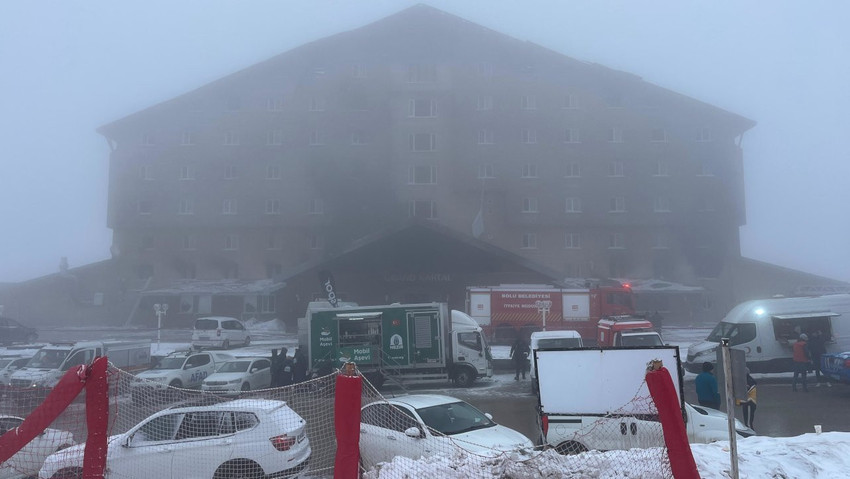 Kartalkaya’da 76 kişinin hayatını kaybettiği otelde AFAD arama yapıyor - Resim : 1