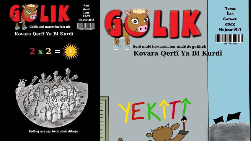 Absürt komedi: Kürtçe mizah dergisi Golik, Ahmet Özer'in tutuklama gerekçelerinden biri olarak sayıldı - Resim : 2