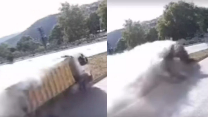 Freni arızalanan kamyon kontrolden çıktı: 1 ölü, 1 yaralı - Resim : 1