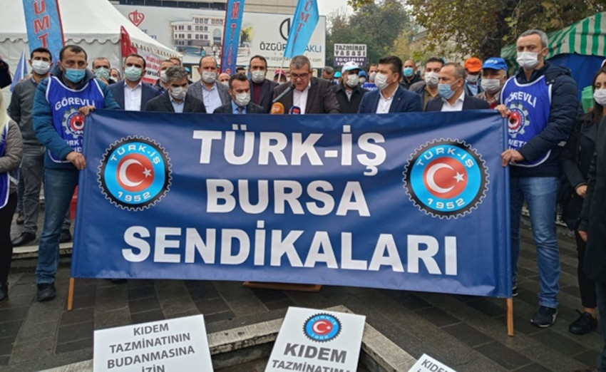 Kıdem tazminatı ve emeklilik hakkını kısıtlayan torba yasa protesto edildi - Resim : 2
