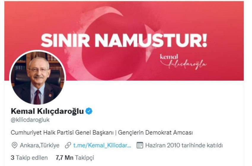 CHP Genel Merkez Binası'na 'Sınır namustur' pankartı asıldı - Resim : 1