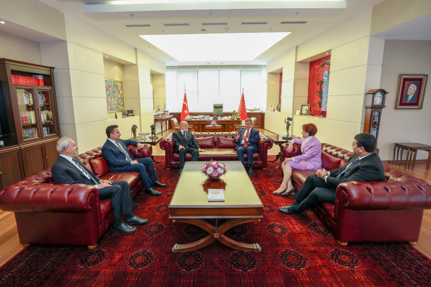 Altılı Masa, CHP Genel Merkezi'nde toplandı - Resim : 5