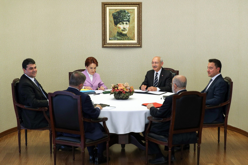 Altılı Masa, CHP Genel Merkezi'nde toplandı - Resim : 6