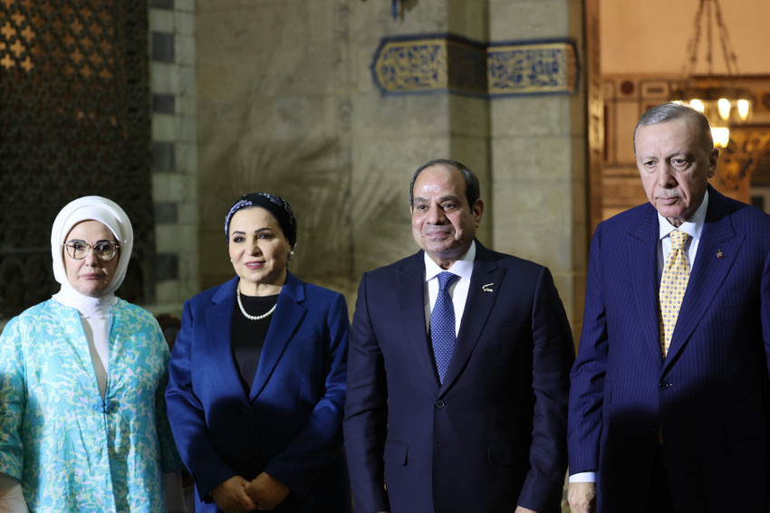 Erdoğan, Sisi'yle türbe ziyaret etti - Resim : 1
