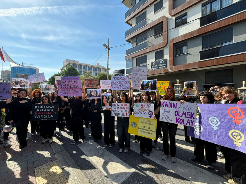 Konservatuvar öğrencilerinden kadına şiddet protestosu: Artık yeter! - Resim : 1