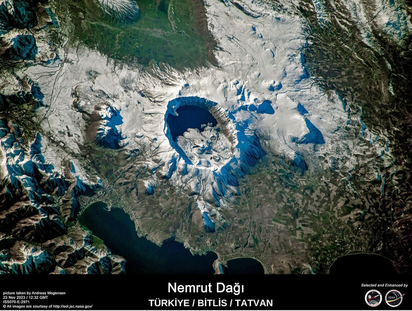 NASA astronotu uzaydan Nemrut ve Tatvan'ı fotoğrafladı - Resim : 1