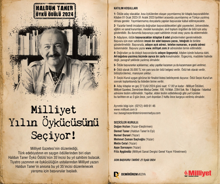 Haldun Taner Öykü Ödülü başvuruları devam ediyor - Resim : 1