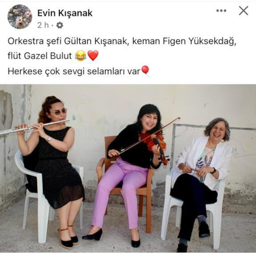 Gültan Kışanak, Figen Yüksekdağ ve Gazel Bulut'tan 'cezaevi orkestrası' - Resim : 1