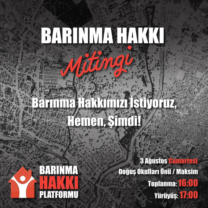 Hataylılar Barınma Hakkı Mitingi'nde buluşacak - Resim : 1