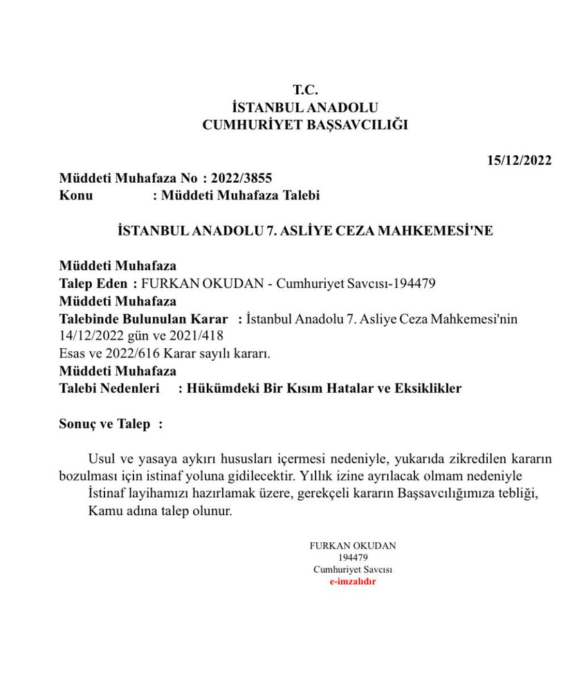 Savcı, İmamoğlu'na verilen cezayı istinafa götürüyor - Resim : 1