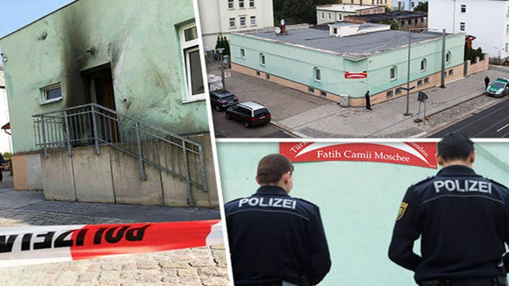 Almanya'da camiye el yapımı patlayıcıyla saldırı