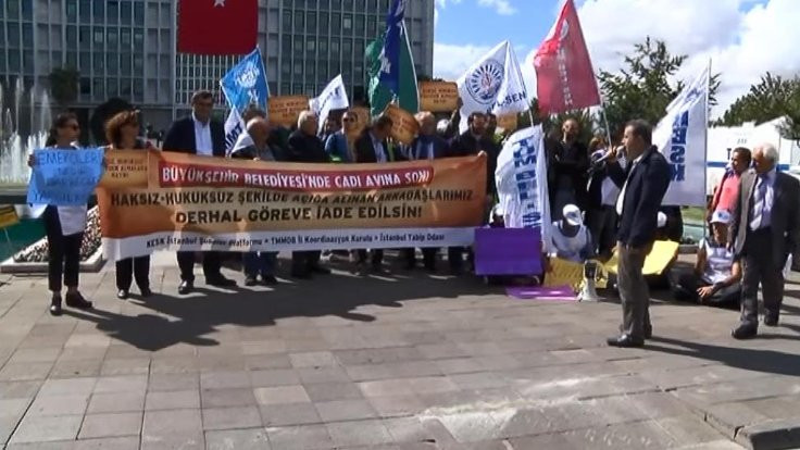 KESK'ten büyükşehir önünde eylem
