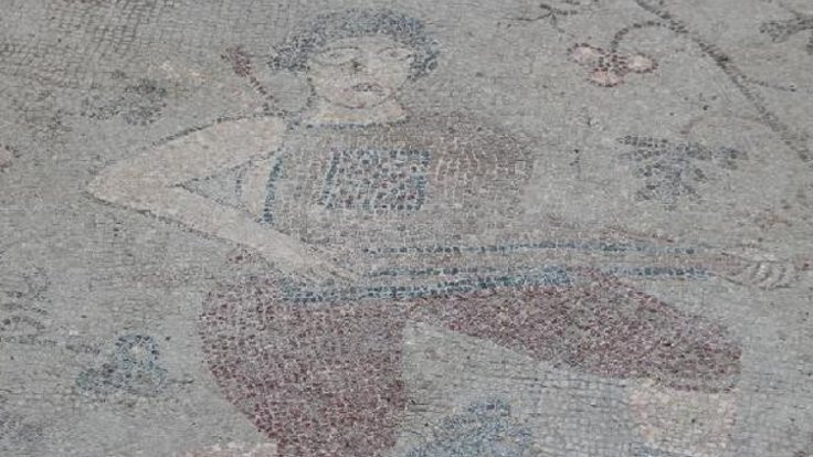 Yonca tarlasında 1400 yıllık mozaik