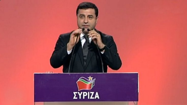Selahattin Demirtaş Syriza'ya konuştu