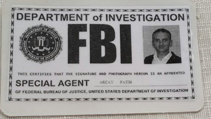 'FETÖ' şüphelisinde sahte FBI kimliği