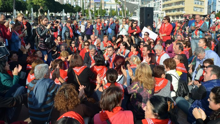Antalya'da protesto yürüyüşünde gerginlik