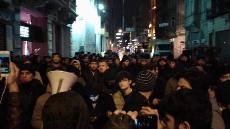 Beyoğlu'nda Rusya protestosu