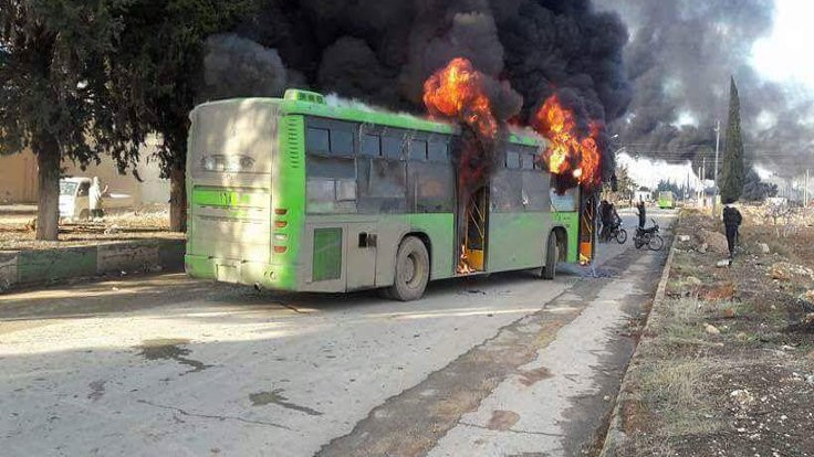 Halep'te tahliyeler yeniden başladı