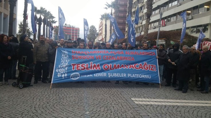 İzmir'de gözaltı protestosu