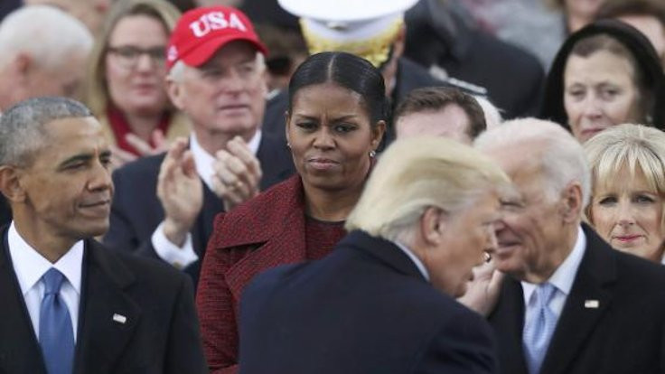 Sosyal medya Michelle Obama'nın Trump'a bakışını konuşuyor!
