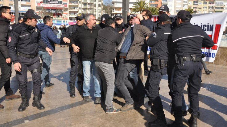 Aydın'da KESK üyeleri gözaltına alındı