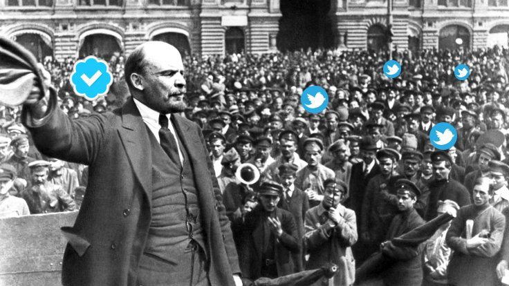 Yüz yıl sonra Ekim Devrim'i Twitter'da