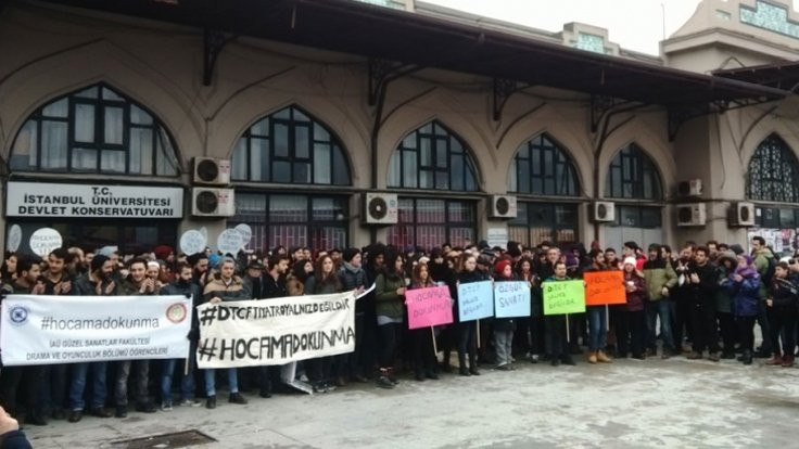 Sanat öğrencilerinden 'DTCF' protestosu