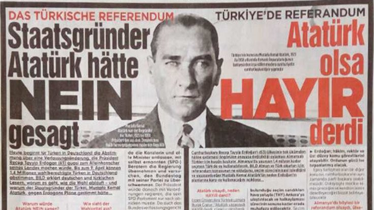 Bild: Atatürk olsa 'hayır' derdi