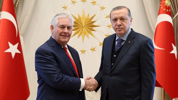 Erdoğan ABD Dışişleri Bakanı ile Rakka'yı görüştü