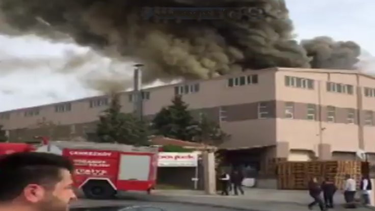 Çerkezköy'de fabrikada patlama