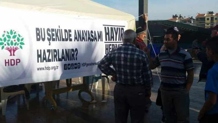 HDP seçim standına saldırı