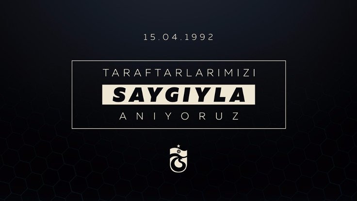 Trabzonspor’dan taraftarları için anma mesajı