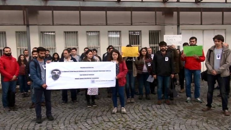 İTÜ'de işçi ölümleri protesto edildi