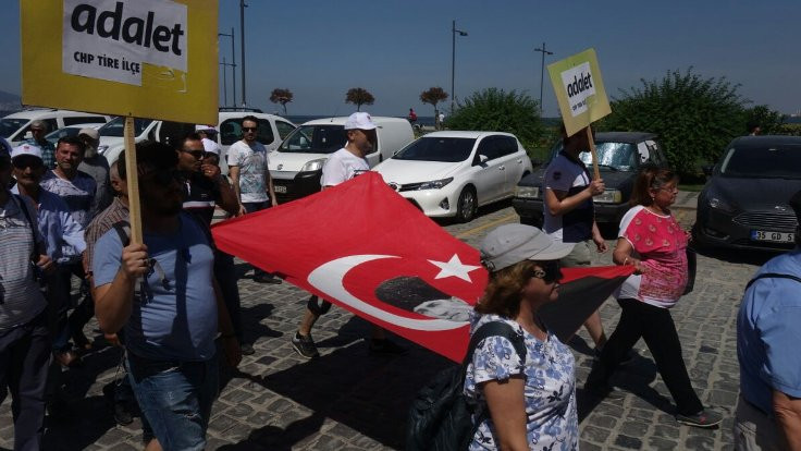 İzmir'den 'Adalet Yürüyüşü' başladı