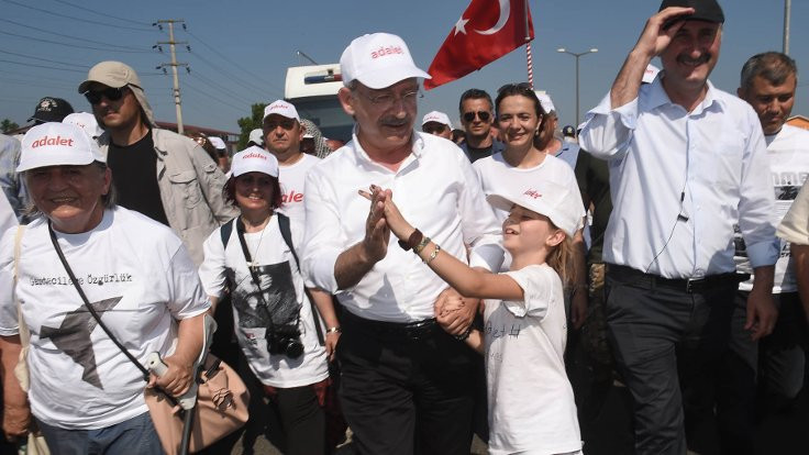 Kılıçdaroğlu: Evet oyu verenler de yürüyüşe destek veriyor