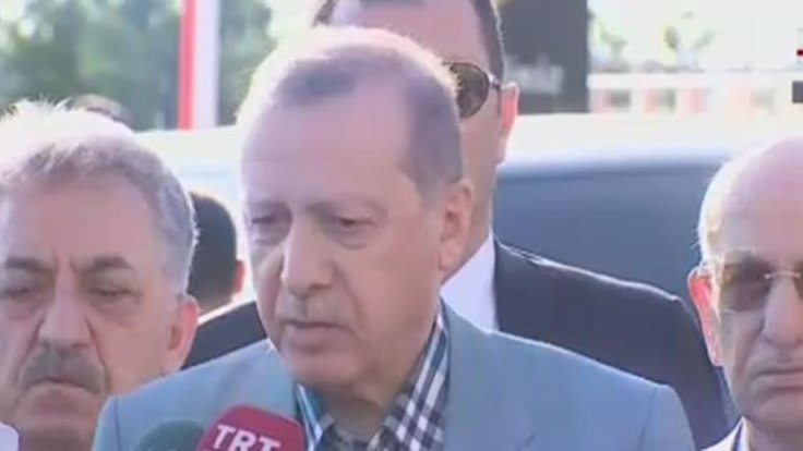 Erdoğan bayram namazında rahatsızlandı