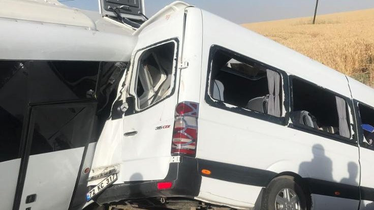 Diyarbakır'da polis aracıyla kaza