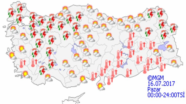 İstanbul'da hava yağmurla serinleyecek