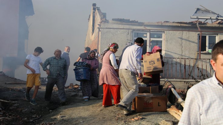 Çankırı’daki yangında 27 ev kül oldu