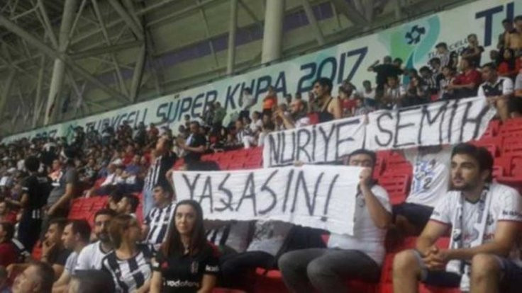 Beşiktaş taraftarının tutuklanması Meclis'te: Yaşasın yazan pankart, bıçaktan keskin mi?