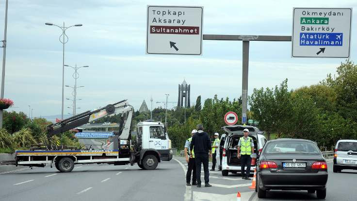 İstanbul'da trafiğe kapatılan yollar