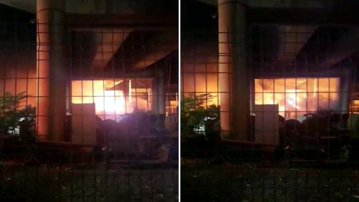 İzmir metrosunda çıkan yangın söndürüldü